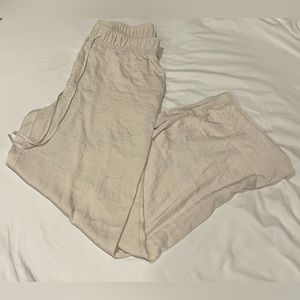 satin like material h&m beach pants. good condition!